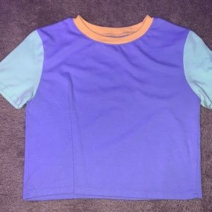 zumiez colorful crop top